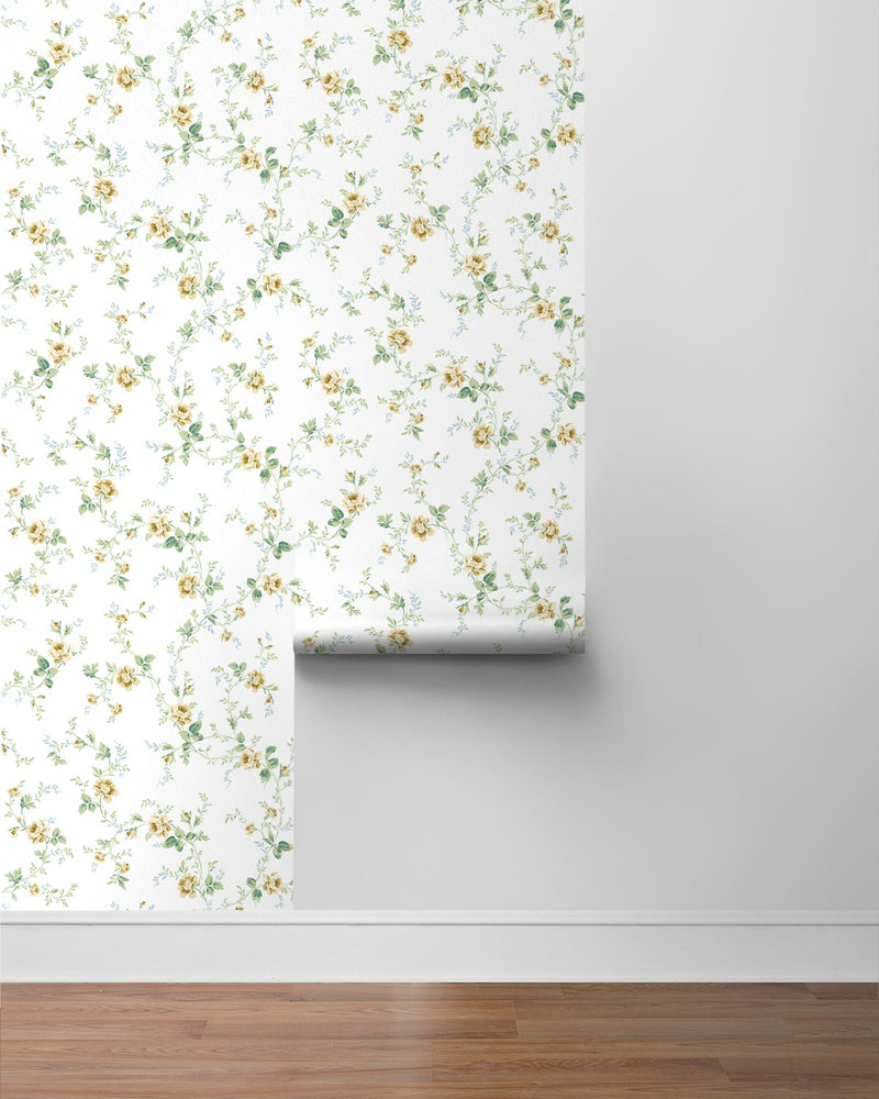 NW50403 floral peel and stick wallpaper roll from NextWall