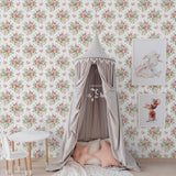NW50501 floral peel and stick wallpaper nursery from NextWall