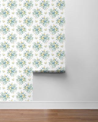 NW50502 floral peel and stick wallpaper roll from NextWall