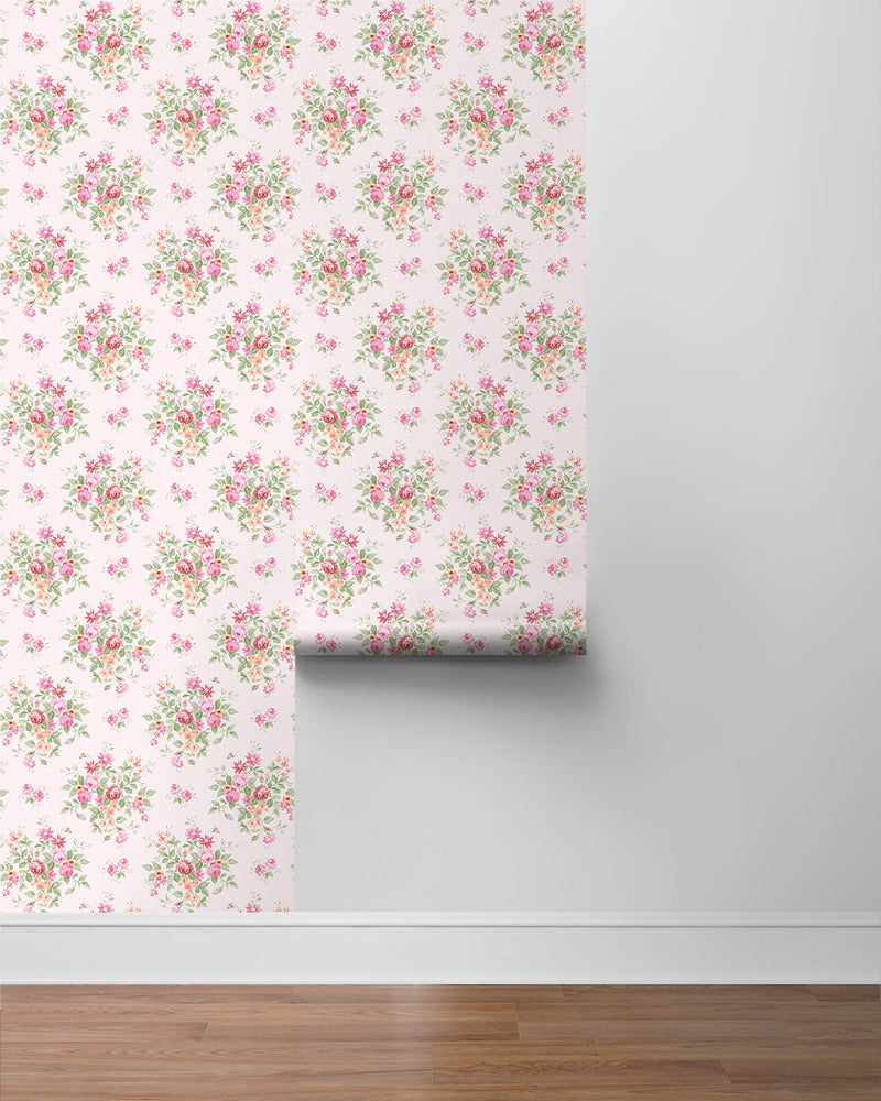 NW50511 floral peel and stick wallpaper roll from NextWall