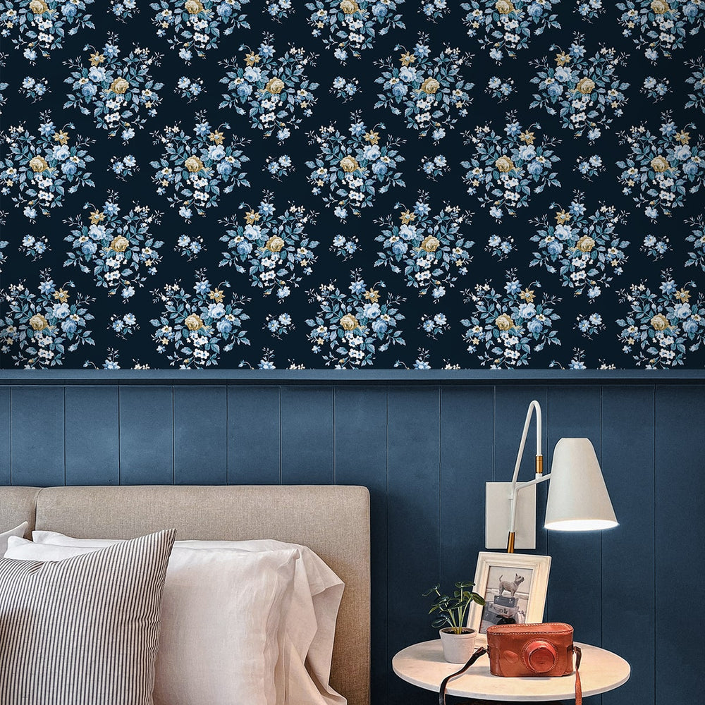 
                  
                    NW50512 floral peel and stick wallpaper bedroom from NextWall
                  
                