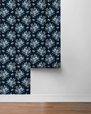 NW50512 floral peel and stick wallpaper roll from NextWall