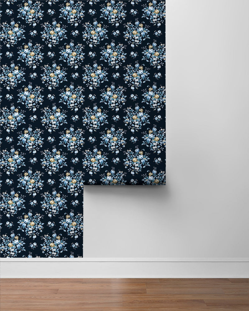 NW50512 floral peel and stick wallpaper roll from NextWall