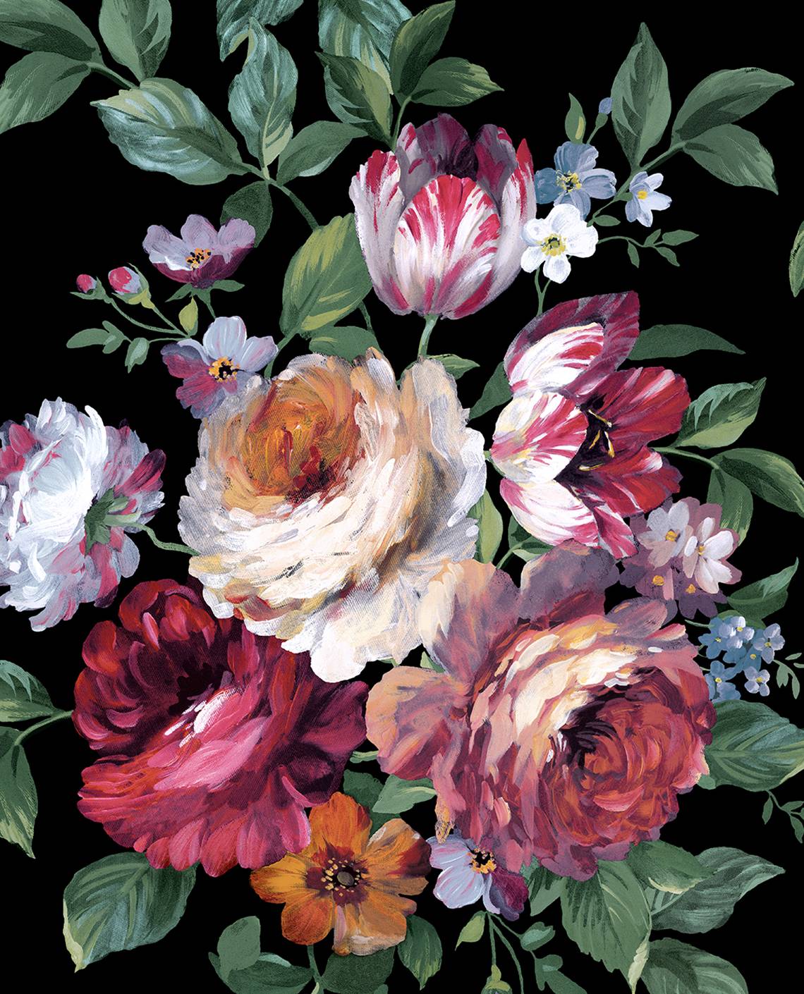 NW50600 floral peel and stick wallpaper from NextWall