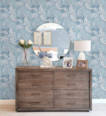 NW50702 vintage floral peel and stick wallpaper entryway from NextWall