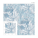 NW50702 vintage floral peel and stick wallpaper scale from NextWall