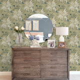 NW50704 vintage floral peel and stick wallpaper entryway from NextWall