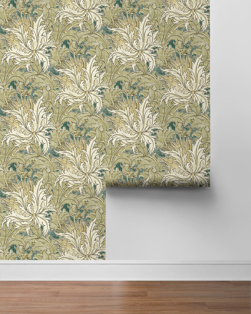 NW50704 vintage floral peel and stick wallpaper roll from NextWall