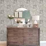 NW50708 vintage floral peel and stick wallpaper entryway from NextWall