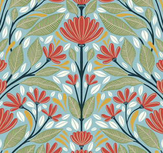 NW50802 floral peel and stick wallpaper from NextWall