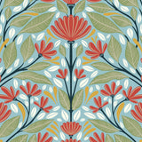 NW50802 floral peel and stick wallpaper from NextWall