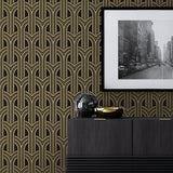 NW50900 deco geometric decor peel and stick wallpaper
