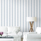NW51002 striped peel and stick wallpaper living room from NextWall