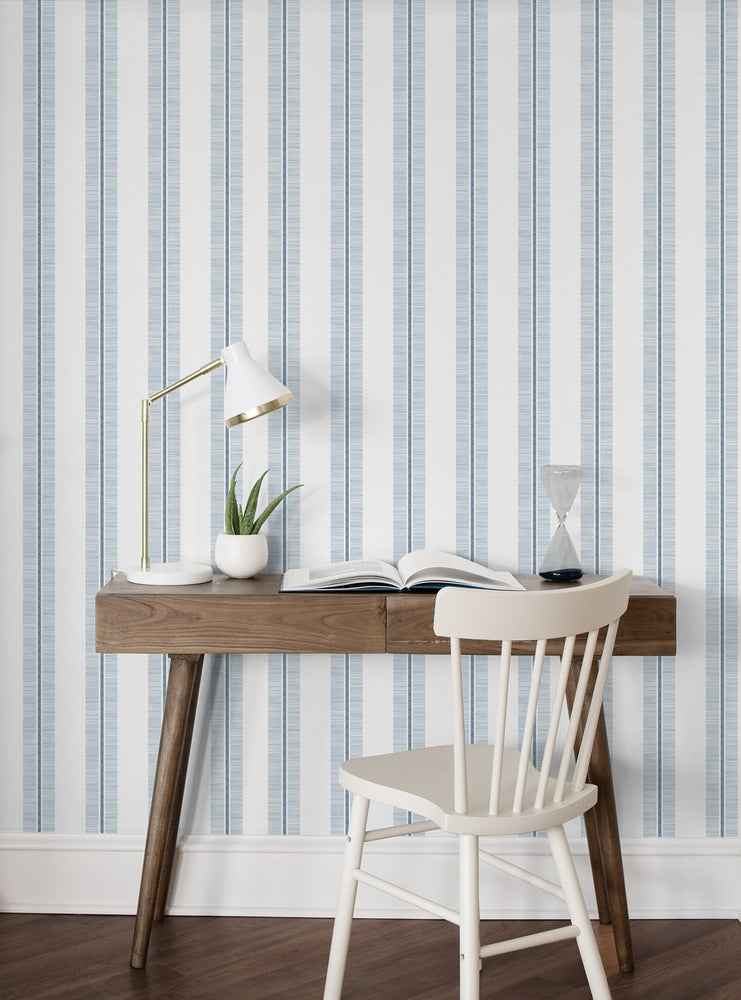 NW51002 striped peel and stick wallpaper accent from NextWall