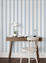 NW51002 striped peel and stick wallpaper accent from NextWall