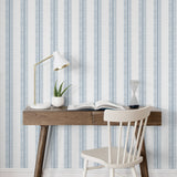 NW51002 striped peel and stick wallpaper accent from NextWall