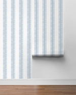 NW51002 striped peel and stick wallpaper roll from NextWall