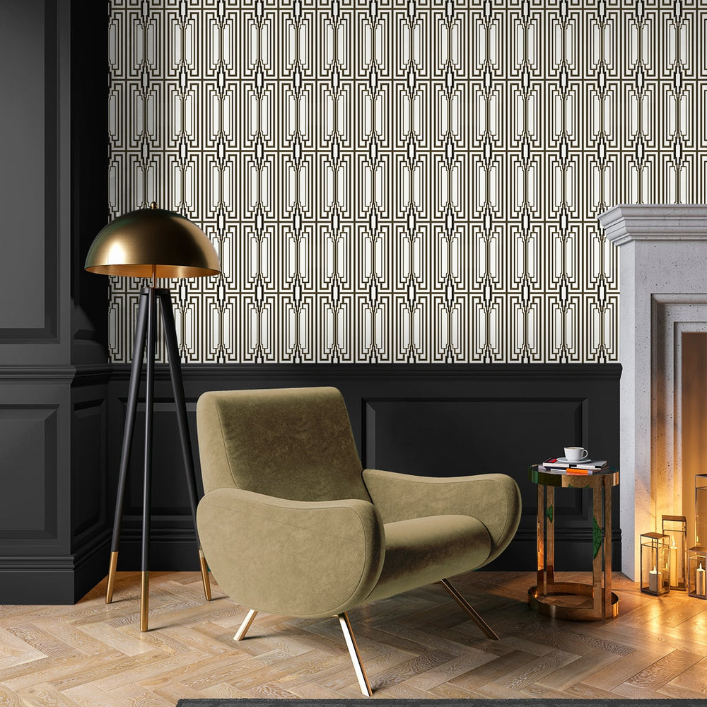 
                  
                    NW51100 geometric peel and stick wallpaper living room from NextWall
                  
                