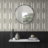 NW51100 geometric peel and stick wallpaper entryway from NextWall
