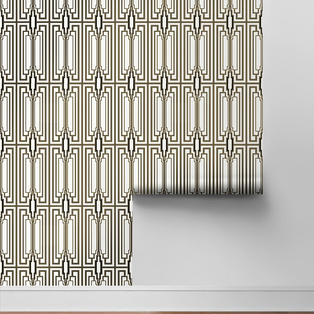 
                  
                    NW51100 geometric peel and stick wallpaper roll from NextWall
                  
                