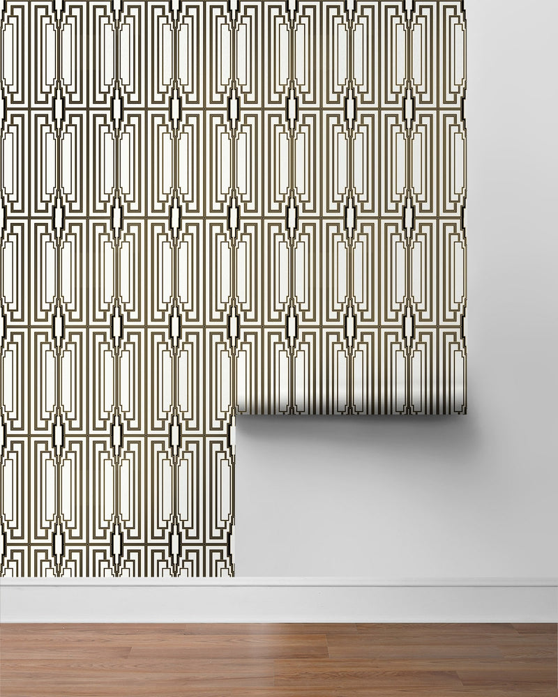 NW51100 geometric peel and stick wallpaper roll from NextWall