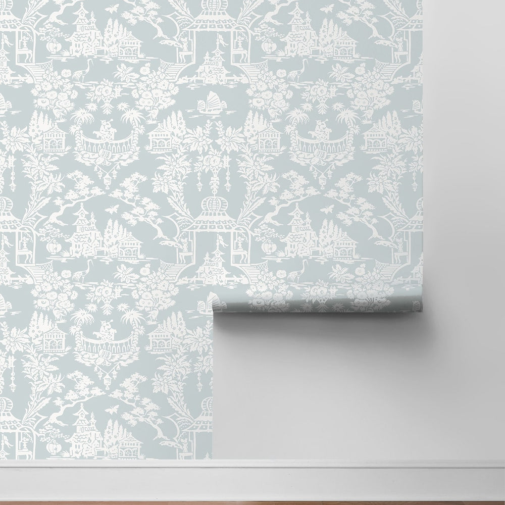 
                  
                    NW51202 chinoiserie peel and stick wallpaper roll from NextWall
                  
                
