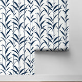 NW51402 bamboo leaf peel and stick wallpaper roll from NextWall