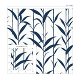NW51402 bamboo leaf peel and stick wallpaper scale from NextWall