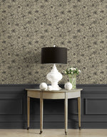 NW51505 floral peel and stick wallpaper entryway from NextWall