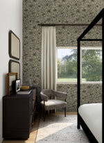 NW51505 floral peel and stick wallpaper bedroom from NextWall