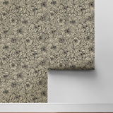 NW51505 floral peel and stick wallpaper roll from NextWall