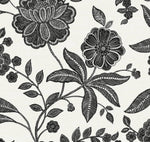 Julian Jacobean Floral Premium Screen Printed Peel and Stick Removable Wallpaper