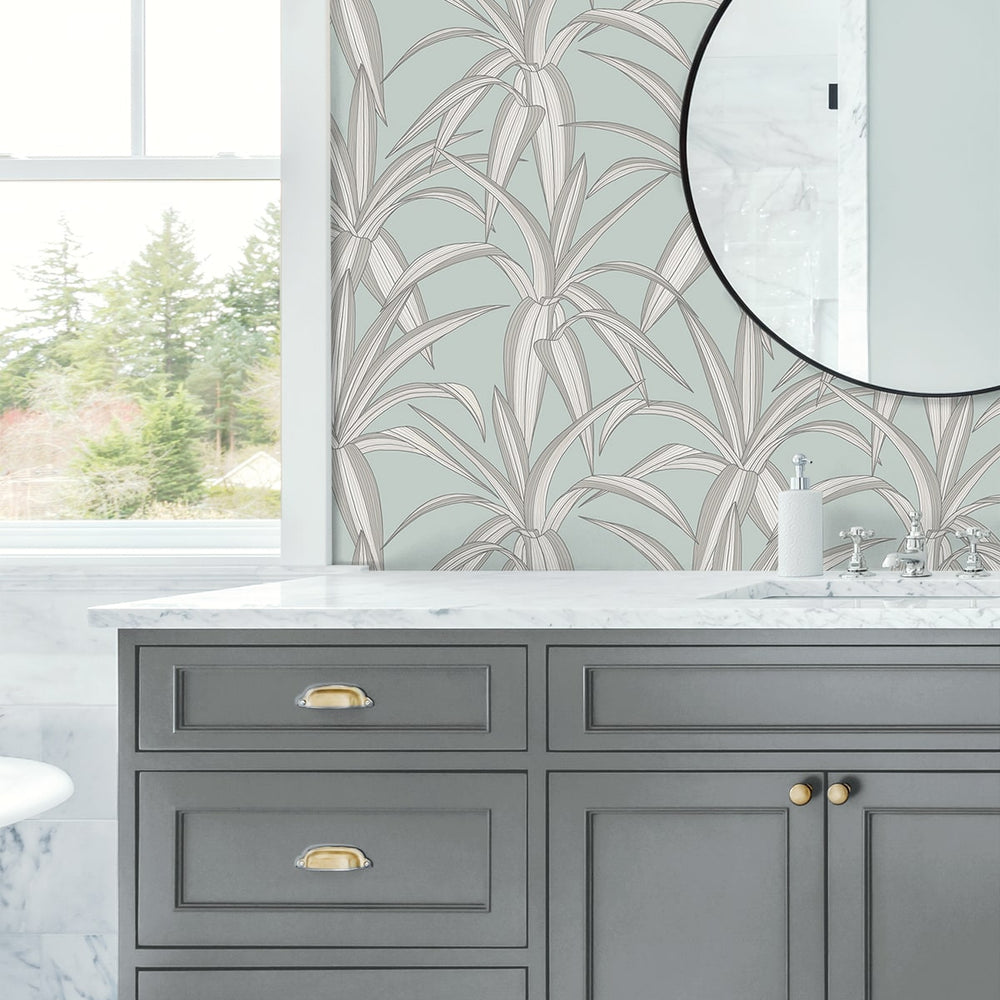 
                  
                    NW51702 plant peel and stick wallpaper bathroom from NextWall
                  
                