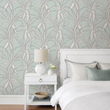 NW51702 plant peel and stick wallpaper bedroom from NextWall