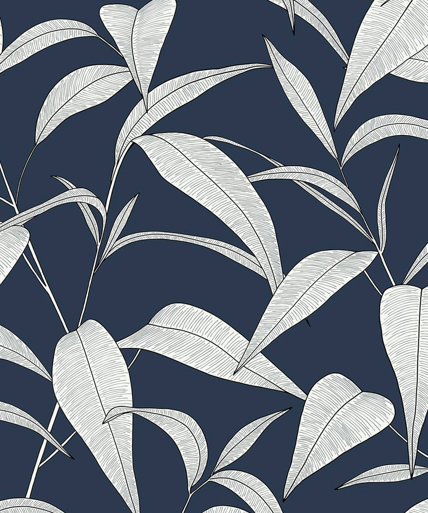 NW51802 leaf peel and stick wallpaper from NextWall