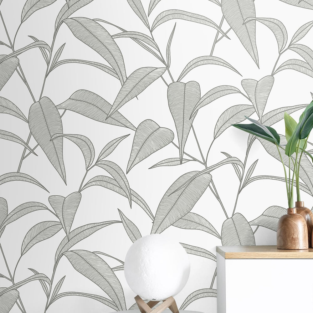 
                  
                    NW51808 leaf peel and stick wallpaper decor from NextWall
                  
                