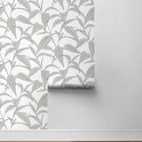 NW51808 leaf peel and stick wallpaper roll from NextWall