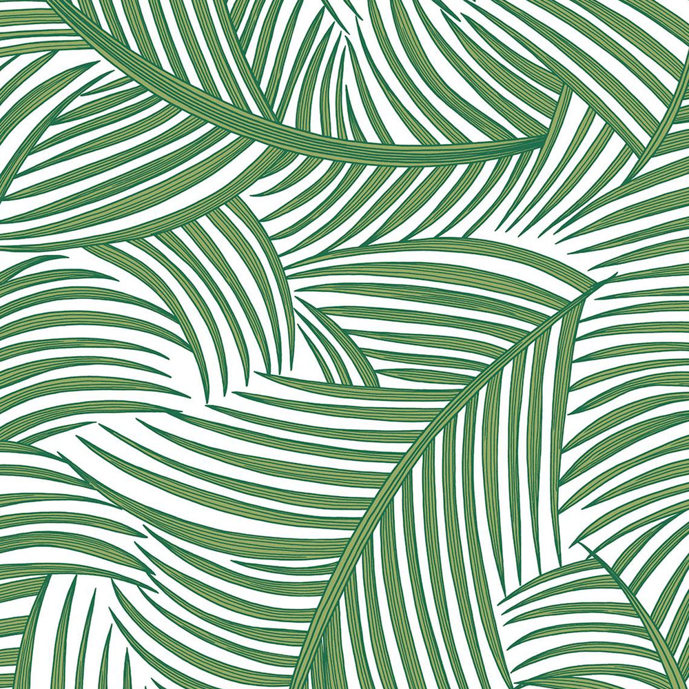 NW51904 palm leaf peel and stick wallpaper from NextWall