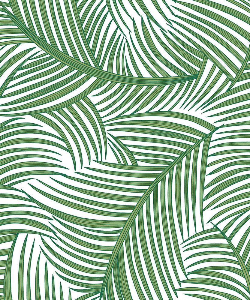 NW51904 palm leaf peel and stick wallpaper from NextWall