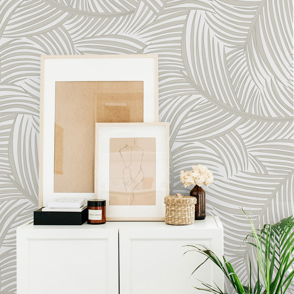 
                  
                    NW51907 palm leaf peel and stick wallpaper decor from NextWall
                  
                