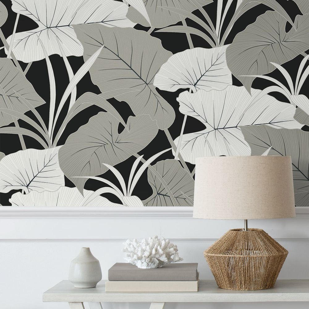 
                  
                    NW52000 elephant leaf peel and stick wallpaper decor from NextWall
                  
                