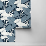 NW52002 elephant leaf peel and stick wallpaper roll from NextWall