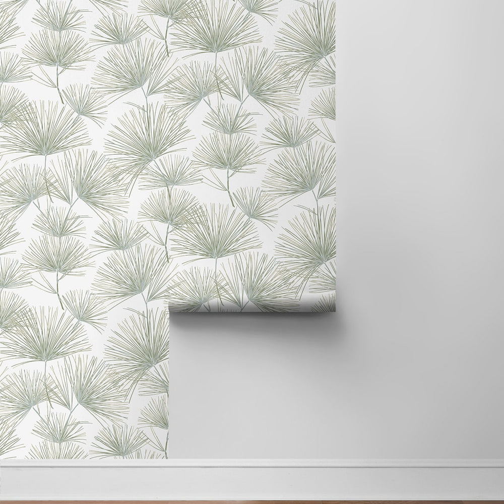 
                  
                    NW52104 pine needle botanical peel and stick wallpaper roll from NextWall
                  
                
