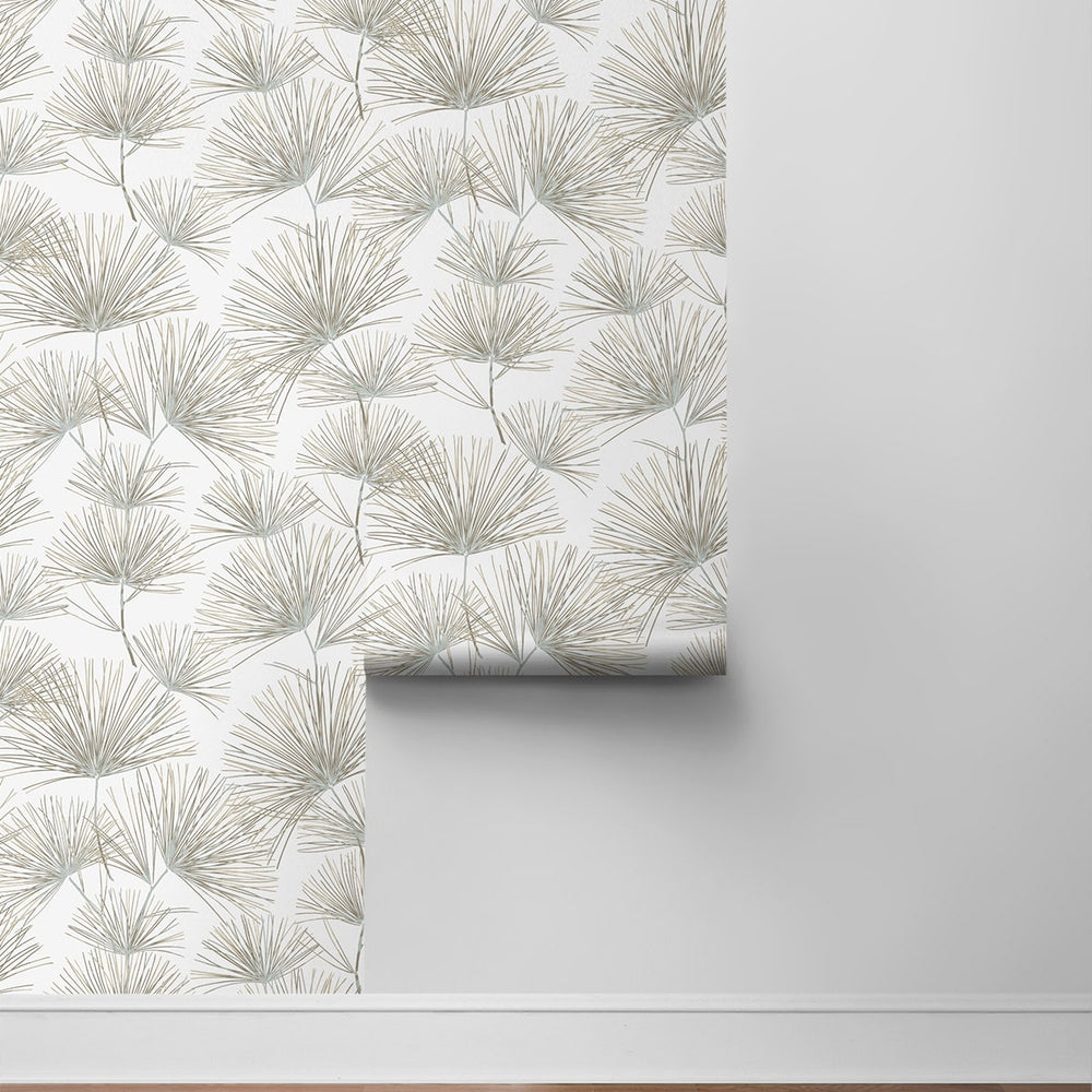 
                  
                    NW52107 pine needle botanical peel and stick wallpaper roll from NextWall
                  
                
