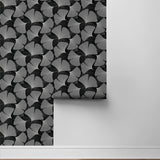 NW52200 gingko leaf peel and stick wallpaper roll from NextWall