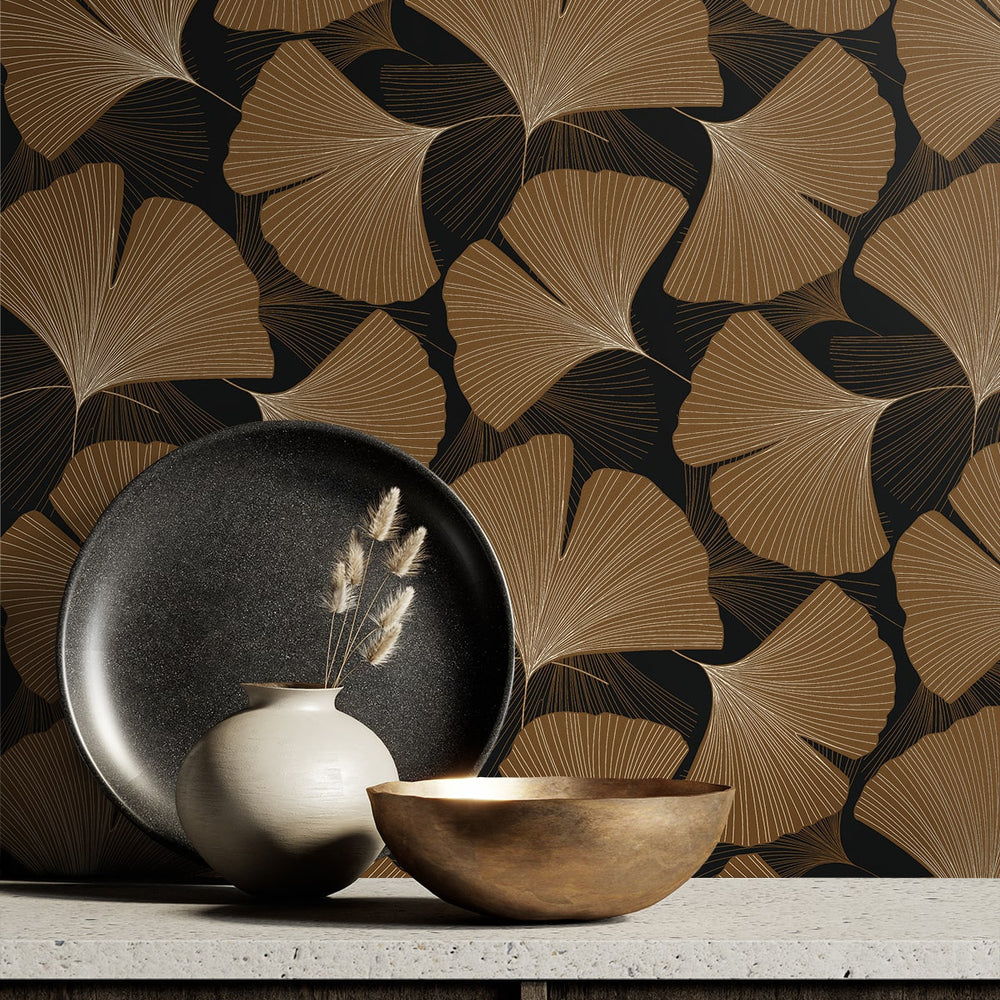 
                  
                    NW52206 gingko leaf peel and stick wallpaper decor from NextWall
                  
                