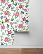 NW52300 floral peel and stick wallpaper roll from NextWall