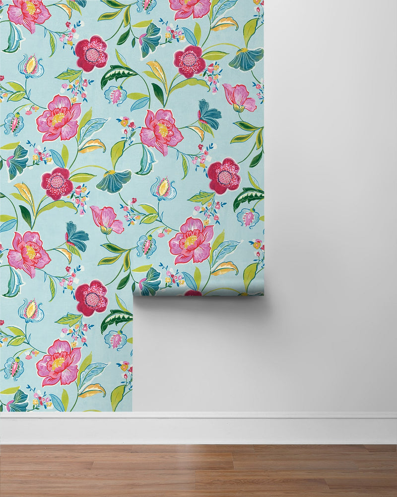 NW52302 floral peel and stick wallpaper roll from NextWall