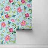 NW52302 floral peel and stick wallpaper roll from NextWall