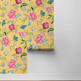 NW52306 floral peel and stick wallpaper roll from NextWall